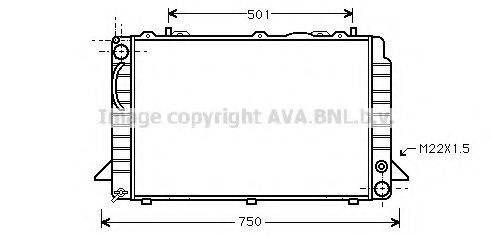 AVA QUALITY COOLING AI2085 Радіатор, охолодження двигуна