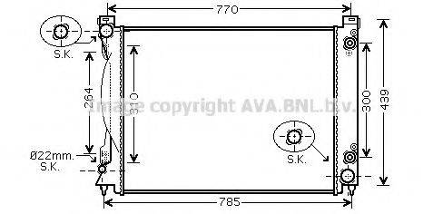 AVA QUALITY COOLING AI2231 Радіатор, охолодження двигуна