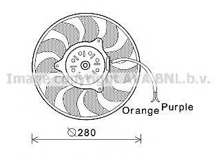 AVA QUALITY COOLING AI7517 Вентилятор, охолодження двигуна