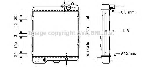 AVA QUALITY COOLING AIA2038 Радіатор, охолодження двигуна