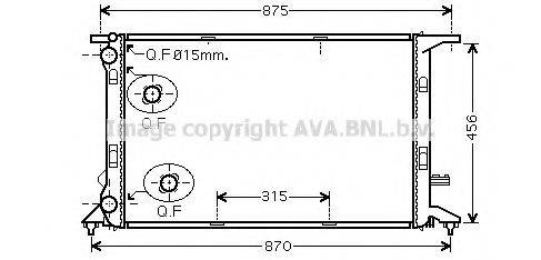 AVA QUALITY COOLING AIA2292 Радіатор, охолодження двигуна