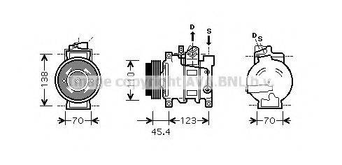 AVA QUALITY COOLING AIAK227 Компресор, кондиціонер