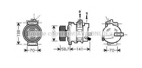 AVA QUALITY COOLING AIAK279 Компресор, кондиціонер