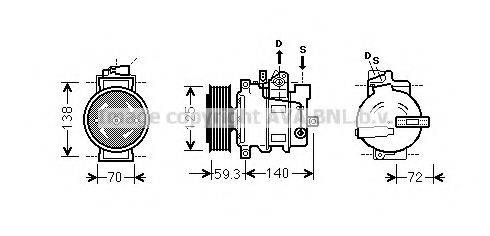 AVA QUALITY COOLING AIK313 Компресор, кондиціонер