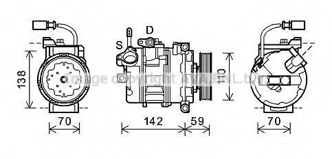 AVA QUALITY COOLING AIK340 Компресор, кондиціонер