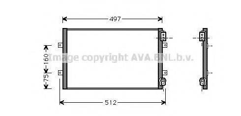 AVA QUALITY COOLING AU5142 Конденсатор, кондиціонер