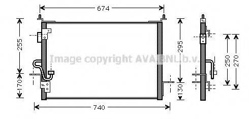 AVA QUALITY COOLING AU5143 Конденсатор, кондиціонер