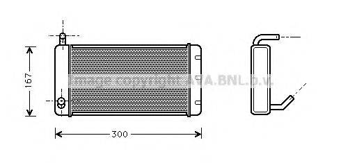 AVA QUALITY COOLING AU6059 Теплообмінник, опалення салону