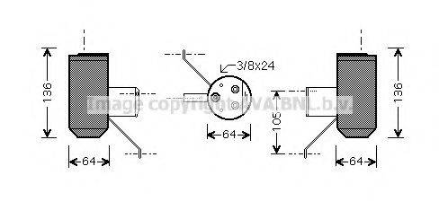 AVA QUALITY COOLING AUD042 Осушувач, кондиціонер