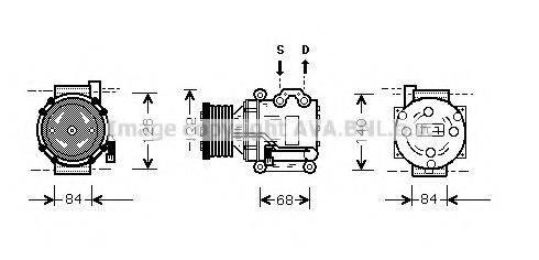 AVA QUALITY COOLING AUK157 Компресор, кондиціонер