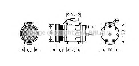 AVA QUALITY COOLING AUK202 Компресор, кондиціонер