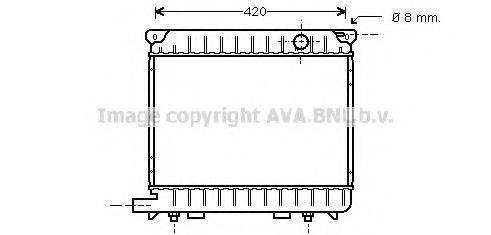 AVA QUALITY COOLING BW2014 Радіатор, охолодження двигуна