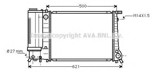 AVA QUALITY COOLING BW2083 Радіатор, охолодження двигуна