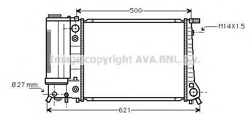 AVA QUALITY COOLING BW2084 Радіатор, охолодження двигуна