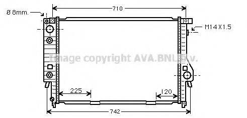 AVA QUALITY COOLING BW2094 Радіатор, охолодження двигуна