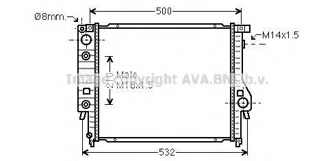 AVA QUALITY COOLING BW2099 Радіатор, охолодження двигуна