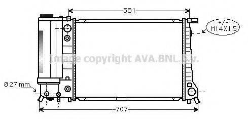 AVA QUALITY COOLING BW2105 Радіатор, охолодження двигуна