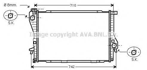 AVA QUALITY COOLING BW2235 Радіатор, охолодження двигуна