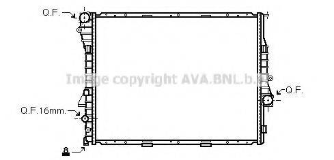 AVA QUALITY COOLING BW2275 Радіатор, охолодження двигуна