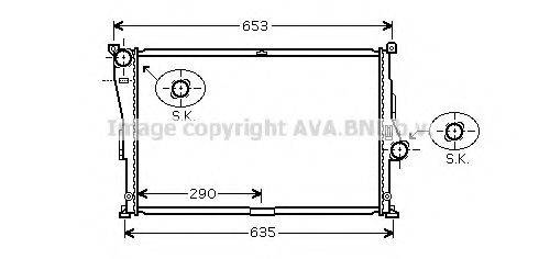 AVA QUALITY COOLING BW2335 Радіатор, охолодження двигуна