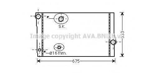 AVA QUALITY COOLING BW2355 Радіатор, охолодження двигуна