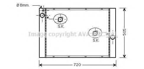 AVA QUALITY COOLING BW2405 Радіатор, охолодження двигуна