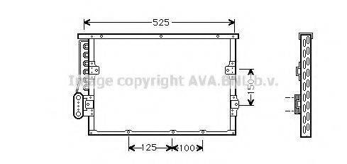 AVA QUALITY COOLING BW5191 Конденсатор, кондиціонер