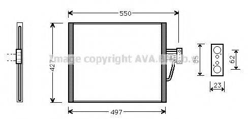 AVA QUALITY COOLING BW5213 Конденсатор, кондиціонер