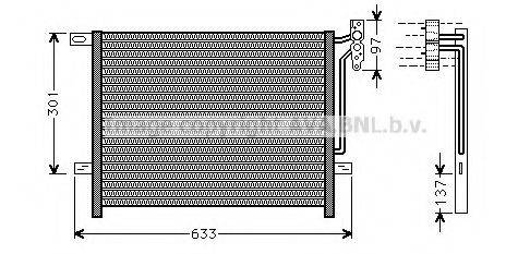 AVA QUALITY COOLING BW5397 Конденсатор, кондиціонер