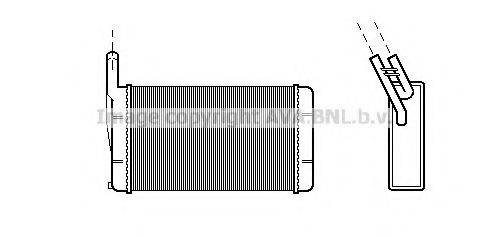 AVA QUALITY COOLING BW6077 Теплообмінник, опалення салону