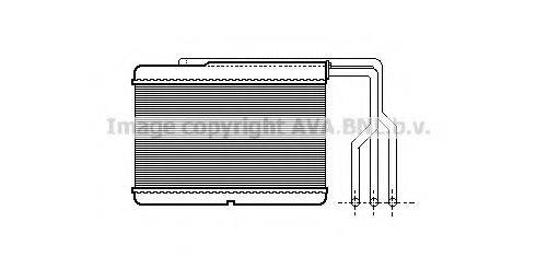 AVA QUALITY COOLING BW6157 Теплообмінник, опалення салону