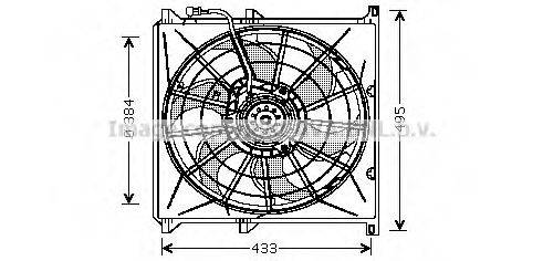 AVA QUALITY COOLING BW7503 Вентилятор, охолодження двигуна