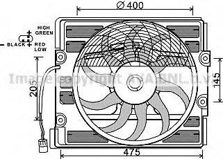 AVA QUALITY COOLING BW7512 Вентилятор, охолодження двигуна