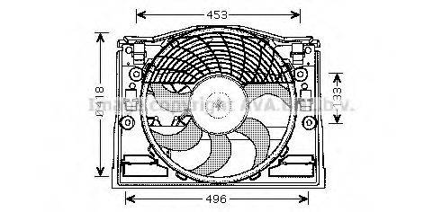 AVA QUALITY COOLING BW7513 Вентилятор, охолодження двигуна