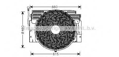 AVA QUALITY COOLING BW7518 Вентилятор, охолодження двигуна