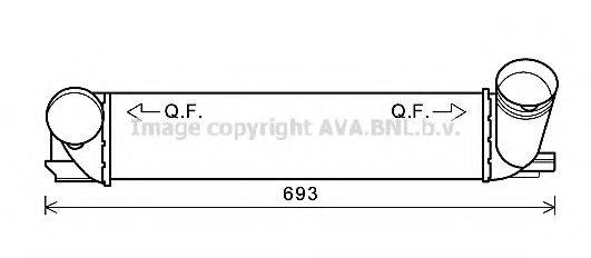 AVA QUALITY COOLING BWA4473 Інтеркулер