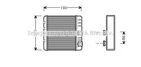 AVA QUALITY COOLING BWA6211 Теплообмінник, опалення салону