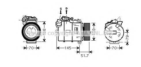 AVA QUALITY COOLING BWAK329 Компресор, кондиціонер