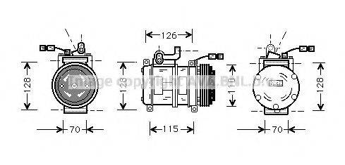 AVA QUALITY COOLING BWK231 Компресор, кондиціонер