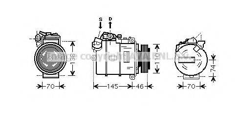 AVA QUALITY COOLING BWK318 Компресор, кондиціонер