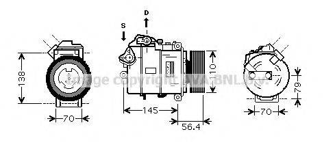 AVA QUALITY COOLING BWK330 Компресор, кондиціонер