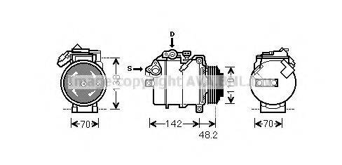 AVA QUALITY COOLING BWK385 Компресор, кондиціонер