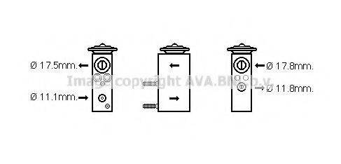 AVA QUALITY COOLING CN1275 Розширювальний клапан, кондиціонер