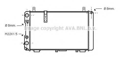 AVA QUALITY COOLING CN2005 Радіатор, охолодження двигуна