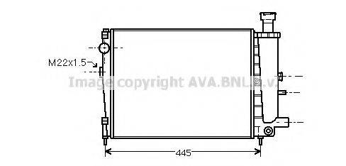 AVA QUALITY COOLING CN2040 Радіатор, охолодження двигуна