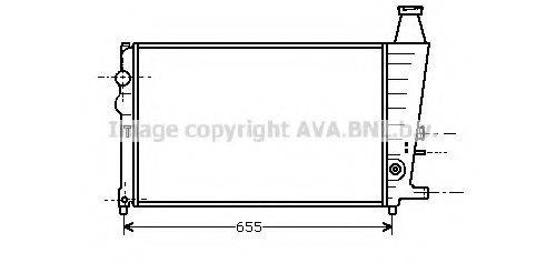 AVA QUALITY COOLING CN2051 Радіатор, охолодження двигуна