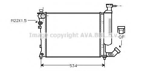 AVA QUALITY COOLING CN2059 Радіатор, охолодження двигуна