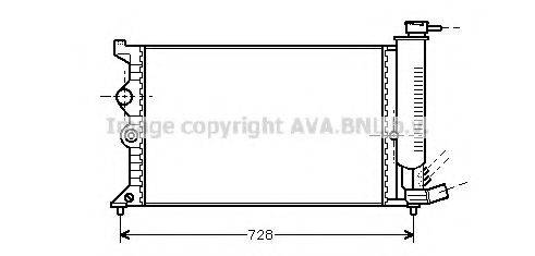 AVA QUALITY COOLING CN2067 Радіатор, охолодження двигуна