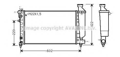 AVA QUALITY COOLING CN2117 Радіатор, охолодження двигуна