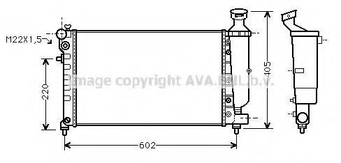 AVA QUALITY COOLING CN2118 Радіатор, охолодження двигуна